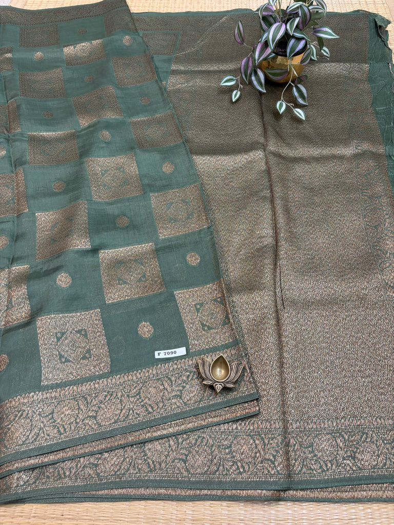 Semi Jute Silk Sarees #F7090
