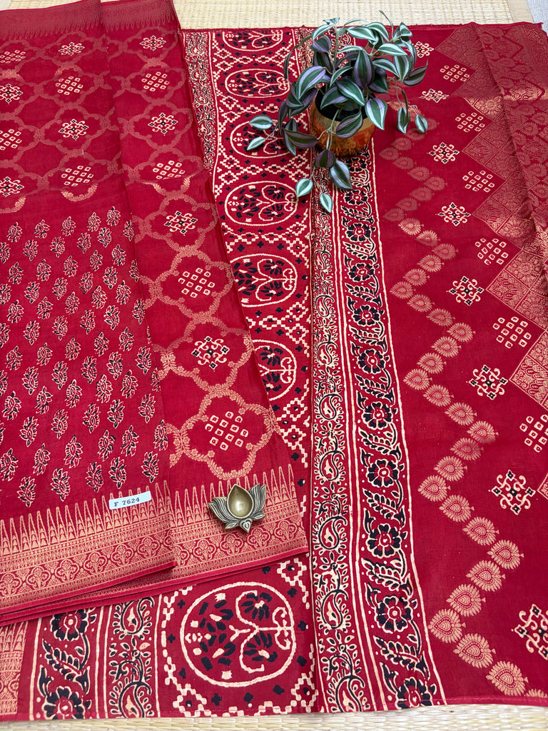 Printed Crepe Saree #F7624