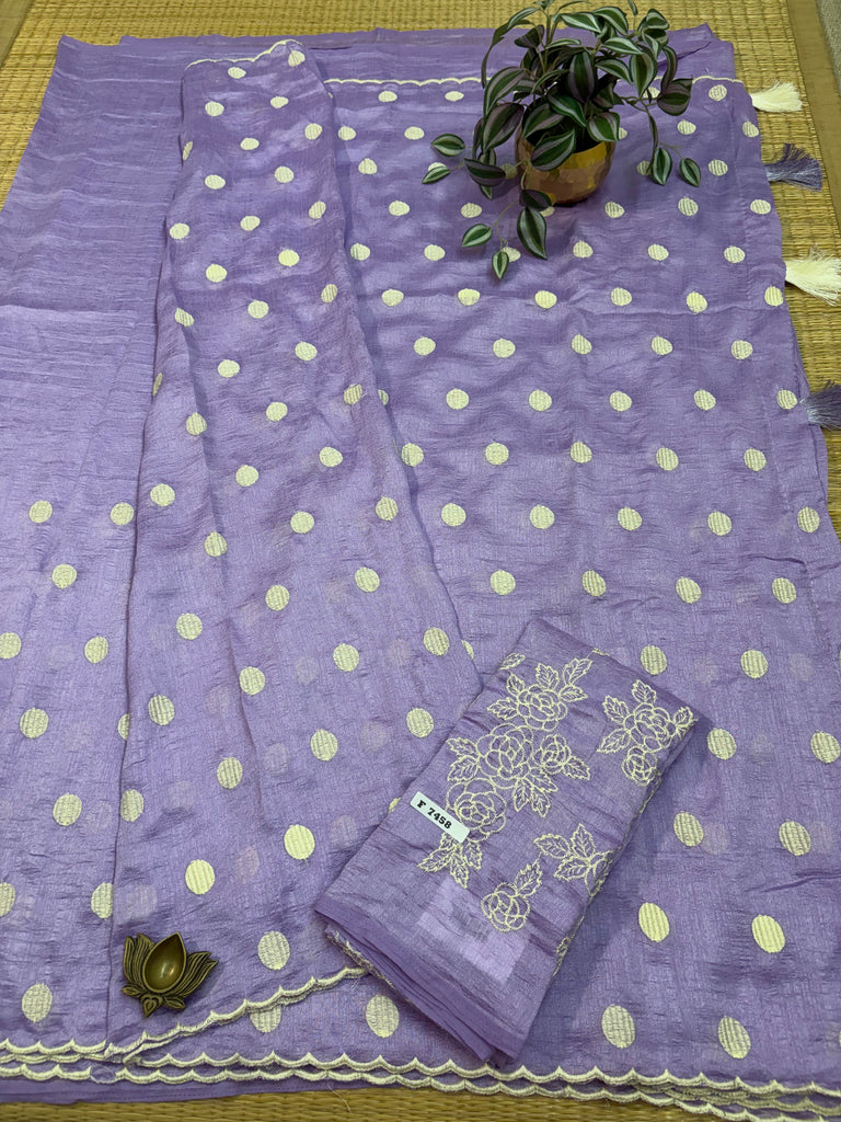 Raw Silk Saree #F7458