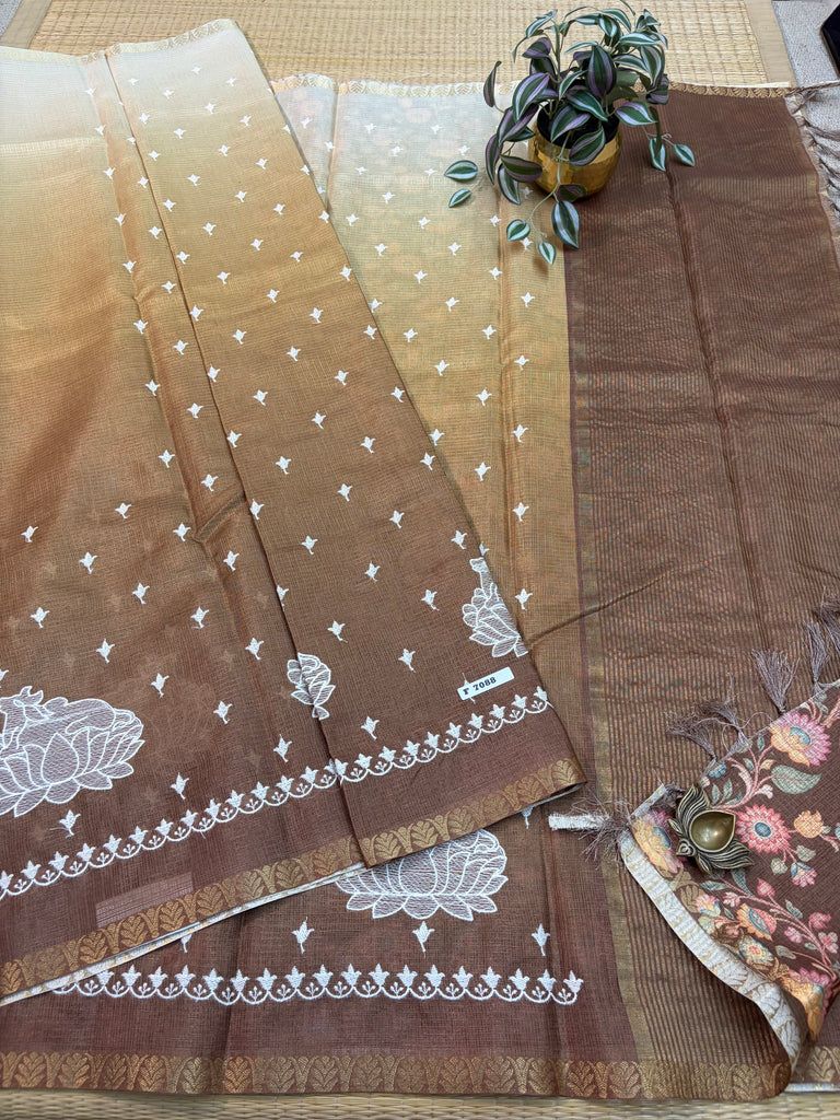 Kota Cotton Silk Saree #F7088