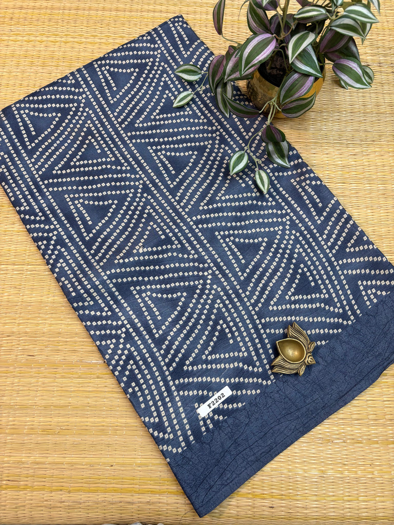 Kashmiri Printed Silk #F2202