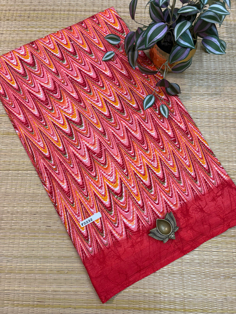 Kashmiri Printed Silk #F2232