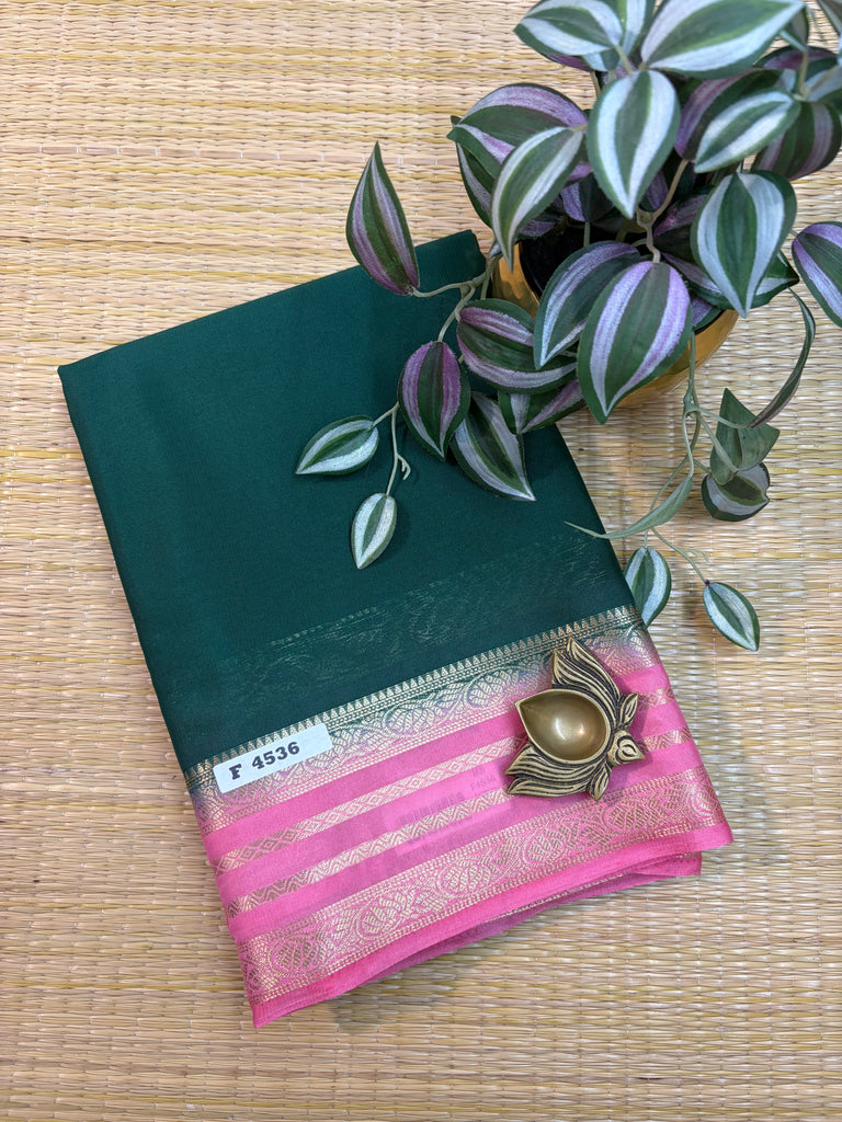 Semi Crepe Sarees #F4536