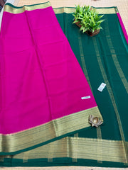 Pure Crepe Silk Saree #G1865