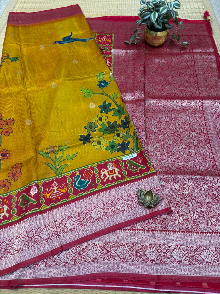 Printed Crepe Saree #F7842