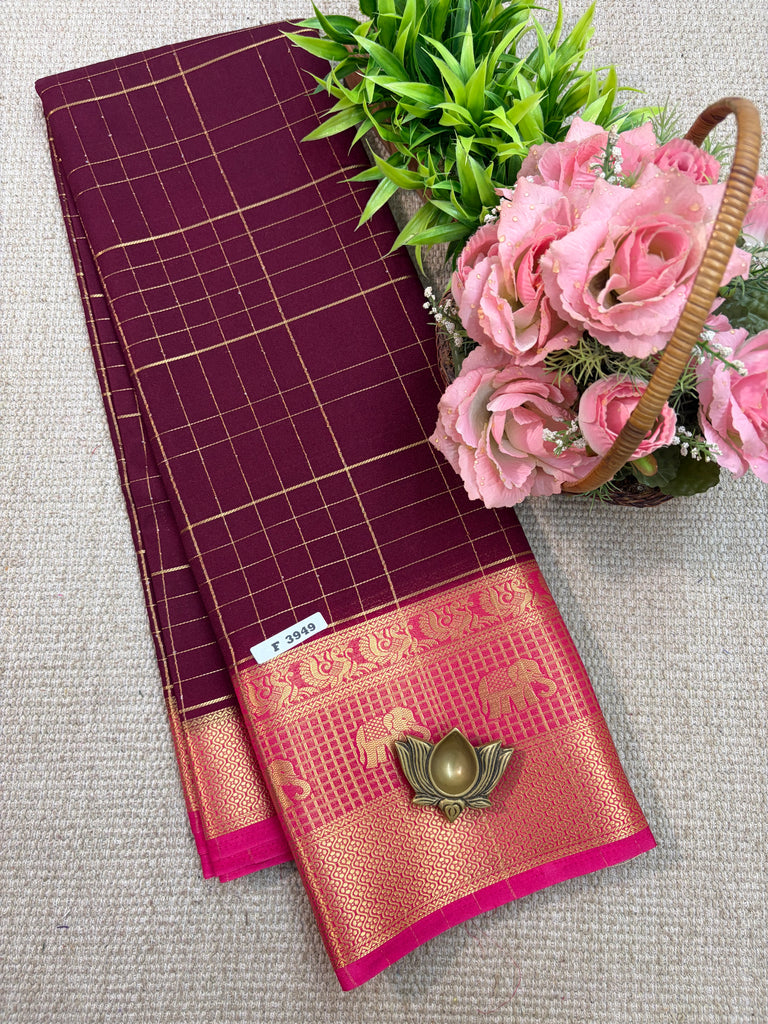 Semi Crepe Sarees #F3949