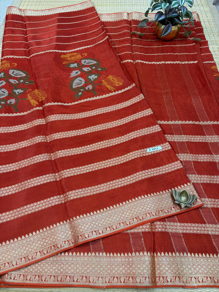Semi Crepe Sarees #F4913