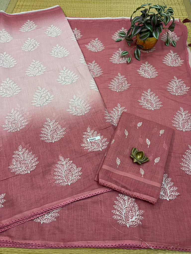 Linen Saree #F5067