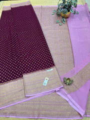 Pure Banaras Georgette Sarees #F6034