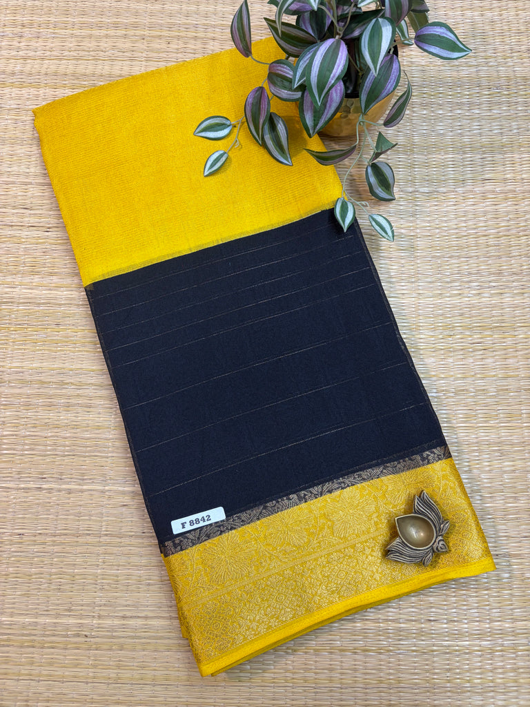 Mass Crepe Sarees #F8842