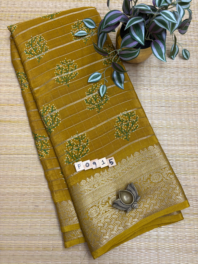 Semi Crepe Sarees #F0915