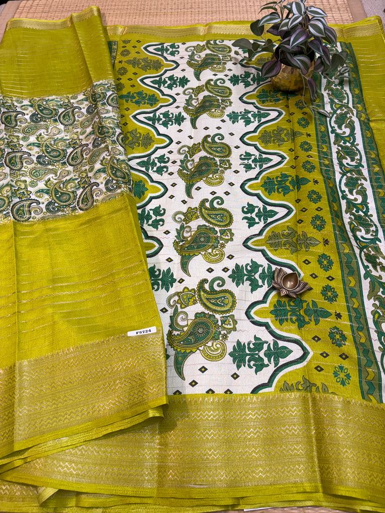 Semi Crepe Sarees #F5724