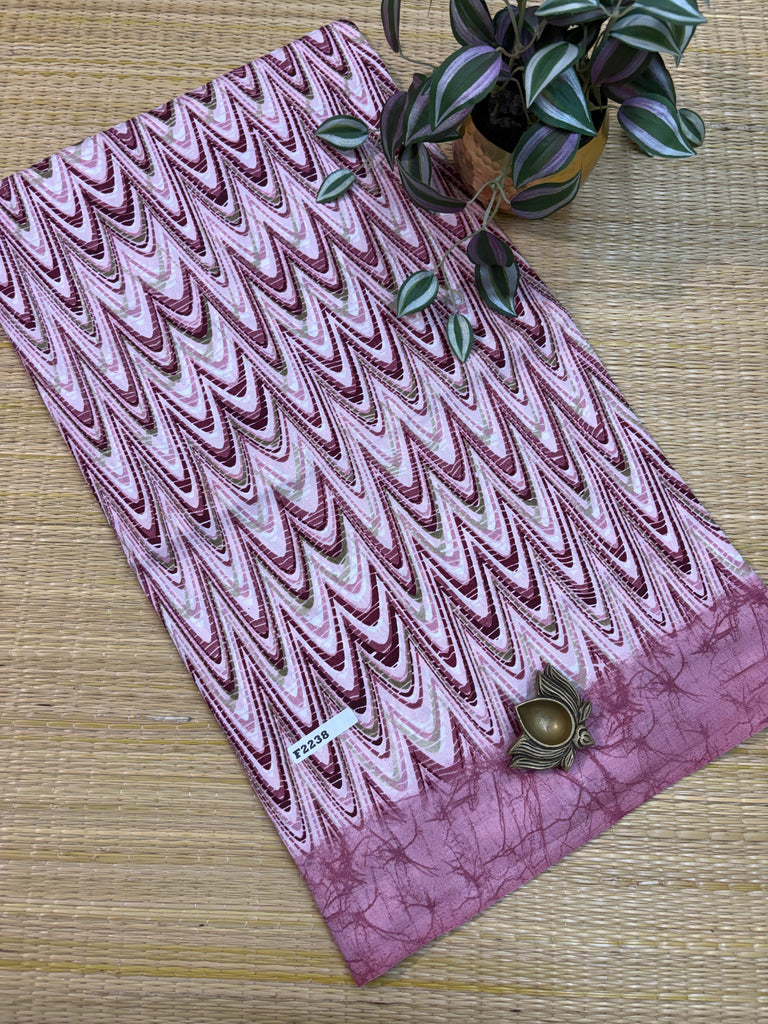 Kashmiri Printed Silk #F2238