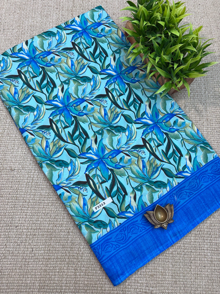 Kashmiri Printed Silk #F3313