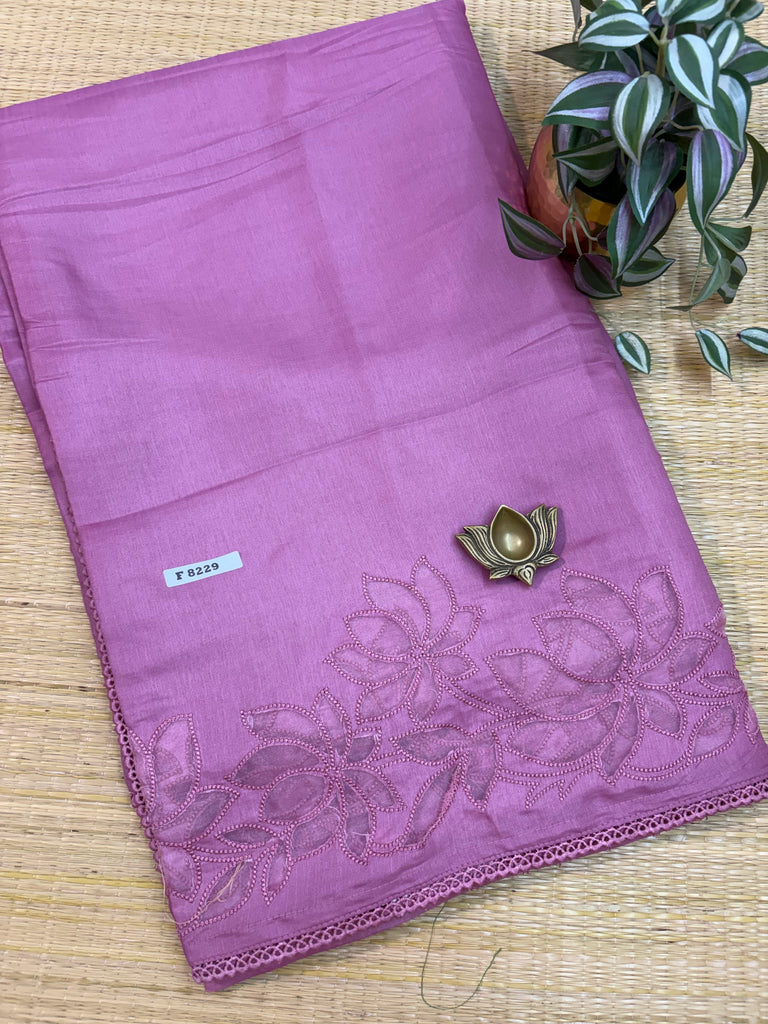 Butter Crepe Sarees #F8229
