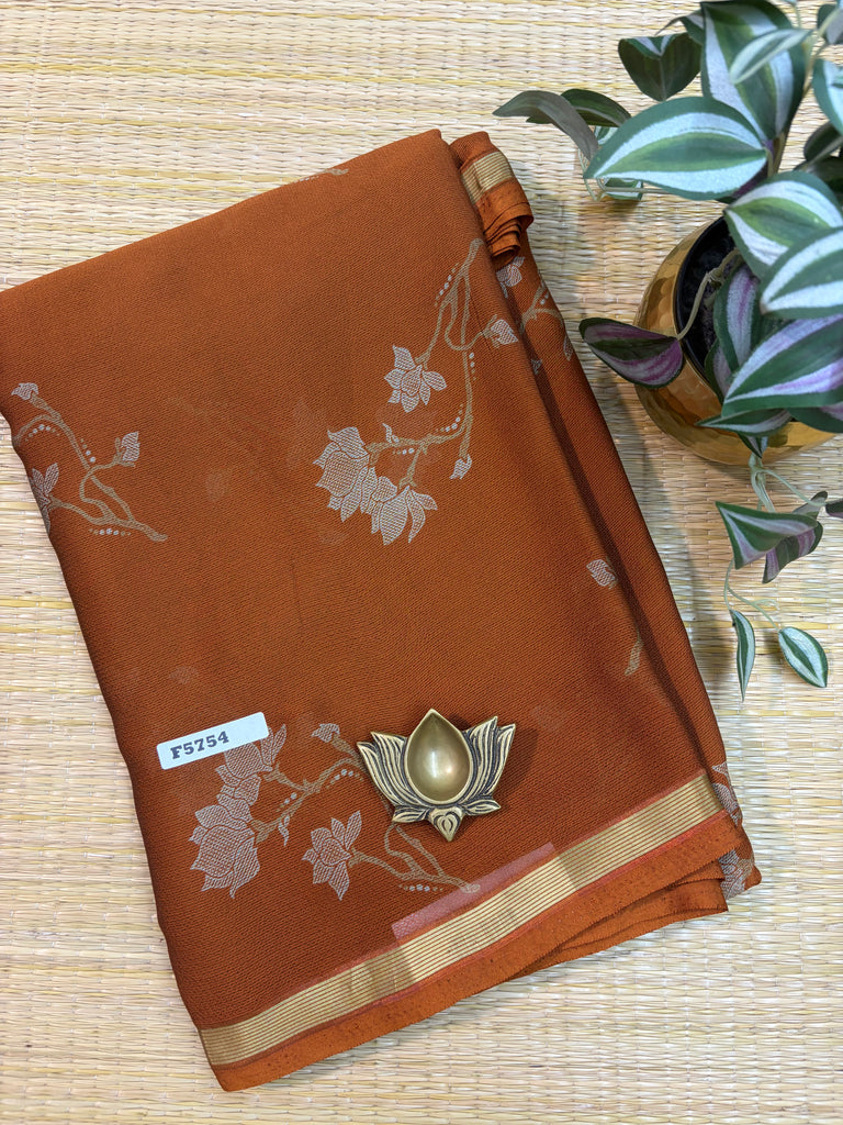 Chiffon Sarees #F5754