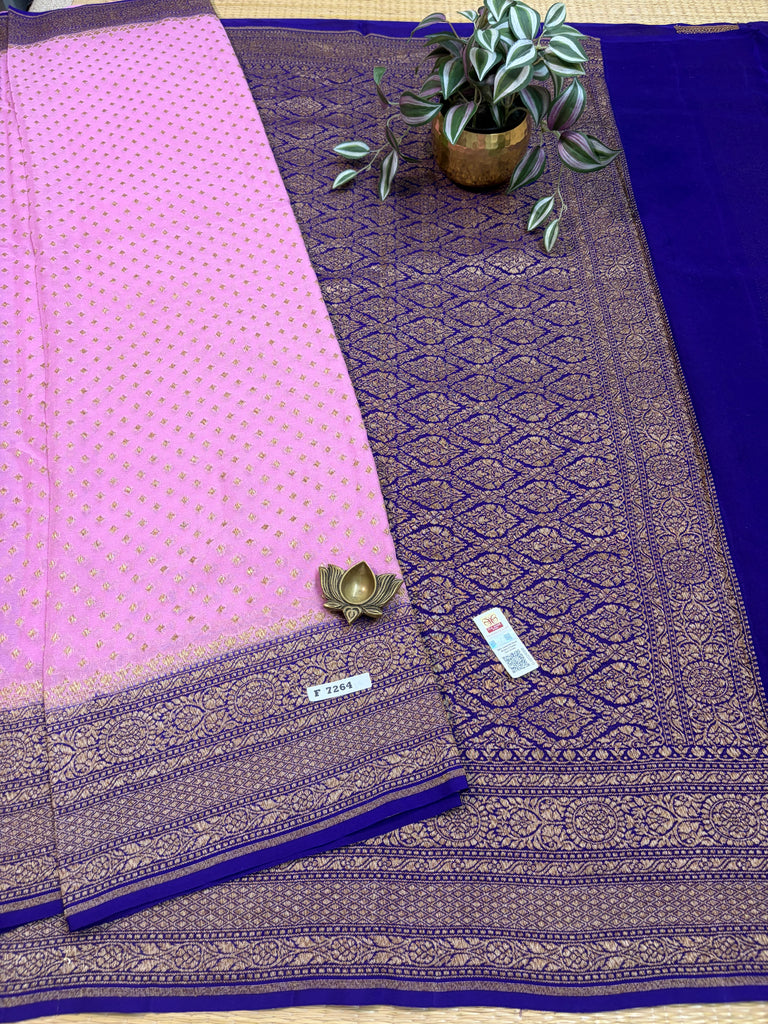 Pure Banaras Georgette Sarees #F7264
