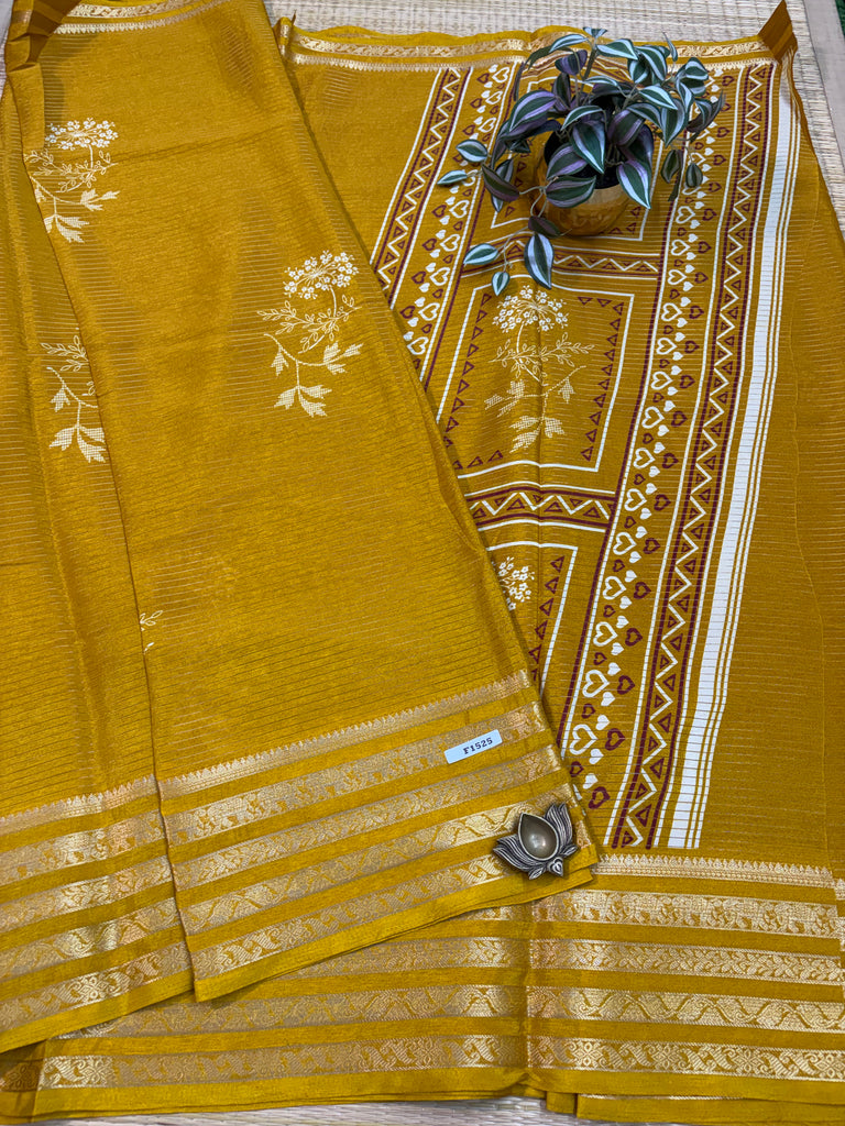 Tussar Silk Sarees #F1525