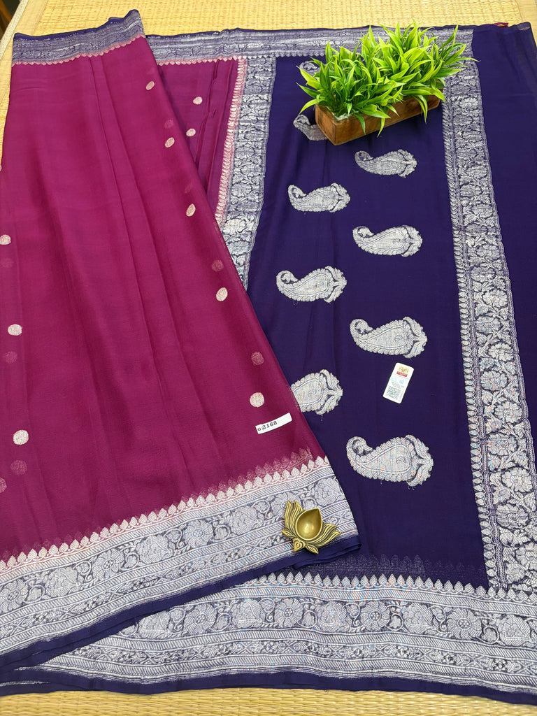 Pure Banaras Georgette Sarees #G2168