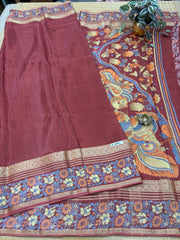 Semi Crepe Sarees #F4596
