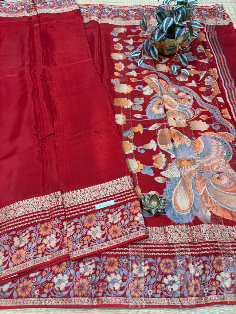 Semi Crepe Sarees #F7054
