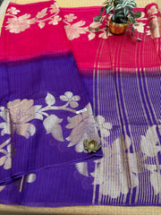 Semi Jute Silk Sarees #F7828