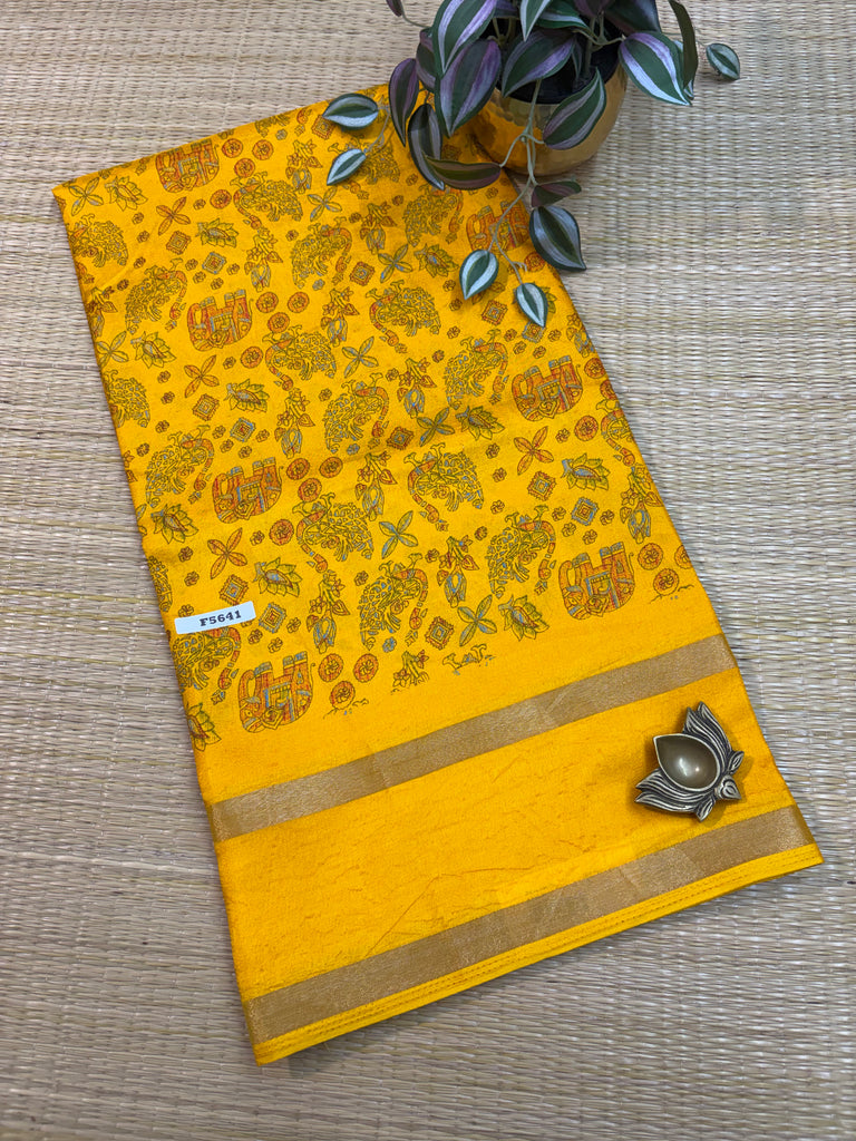 Kashmiri Printed Silk #F5641