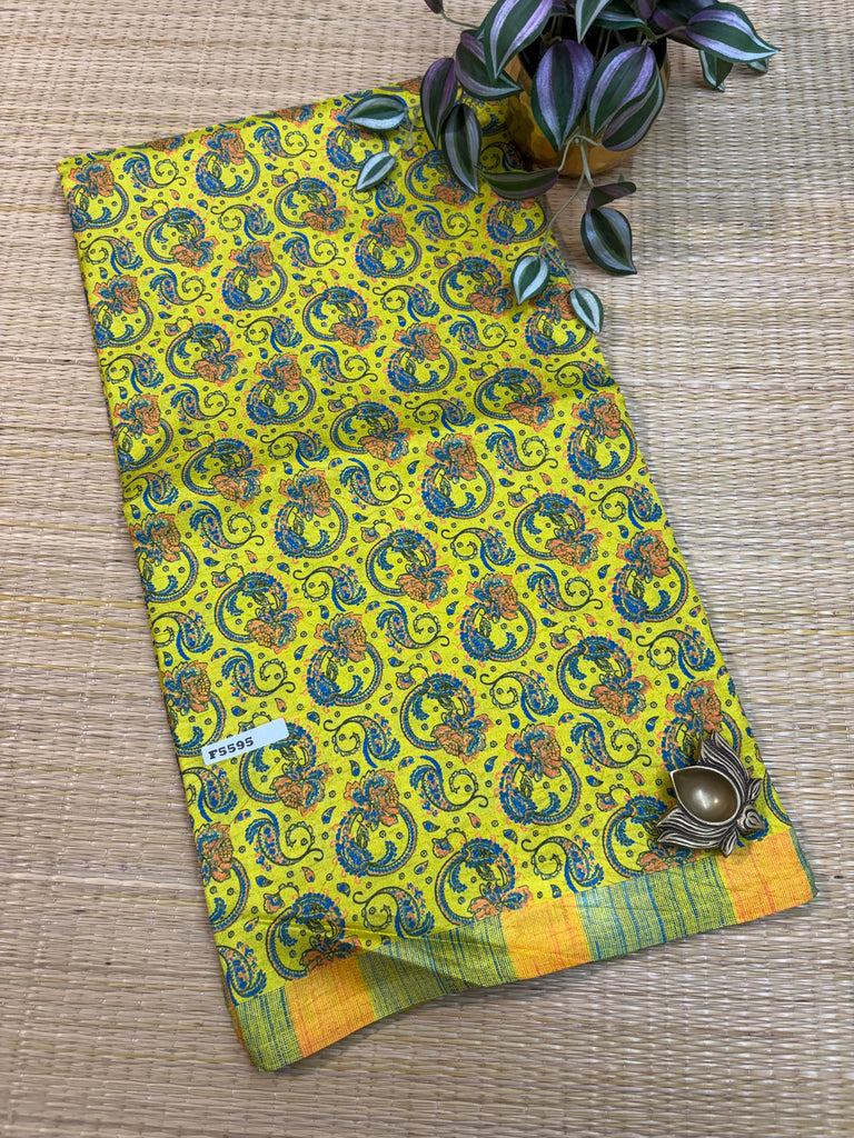 Kashmiri Printed Silk #F5595