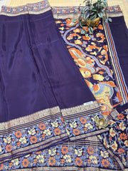 Semi Crepe Sarees #F5138