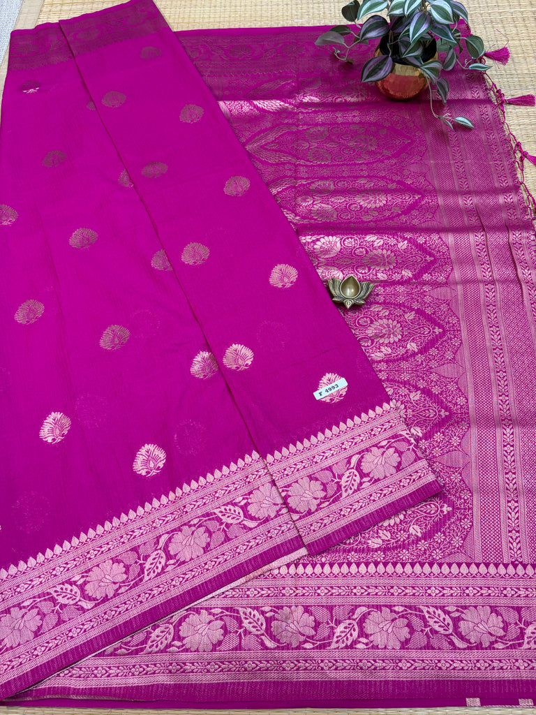 Semi Jute Silk Sarees #F4993