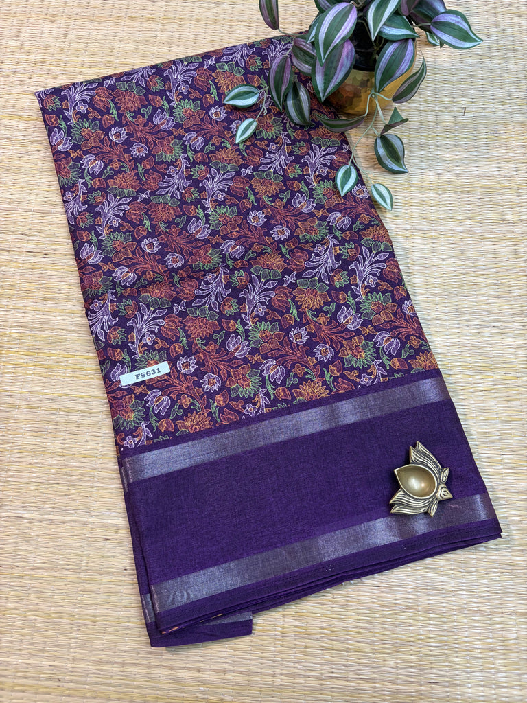 Kashmiri Printed Silk #F5631