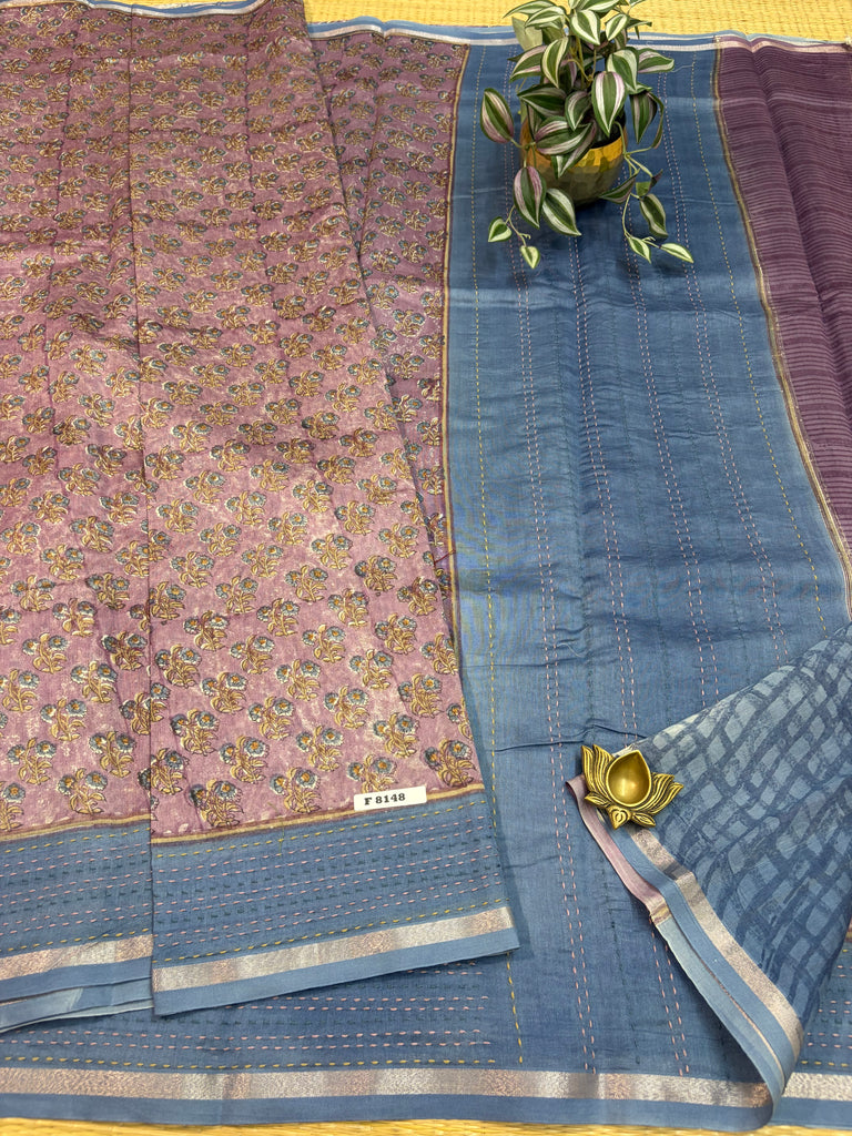 Pure Chanderi Silk Cotton #F8184