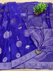 Semi Crepe Sarees #G875