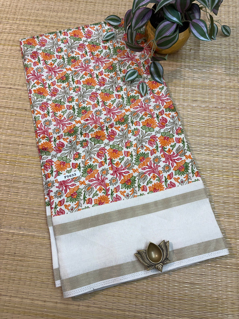 Kashmiri Printed Silk #F5633