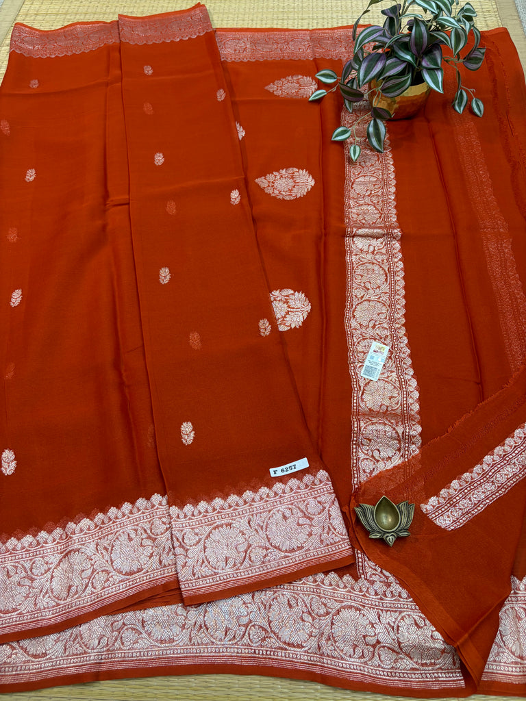 Pure Banaras Georgette Sarees #F6257