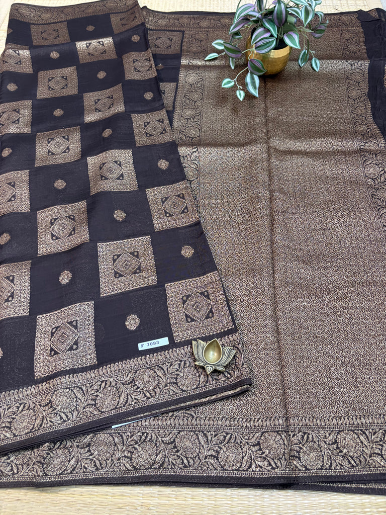 Semi Jute Silk Sarees #F7093