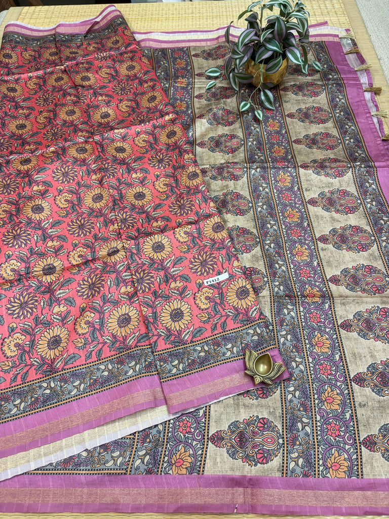 Printed Rawsilk #F1412
