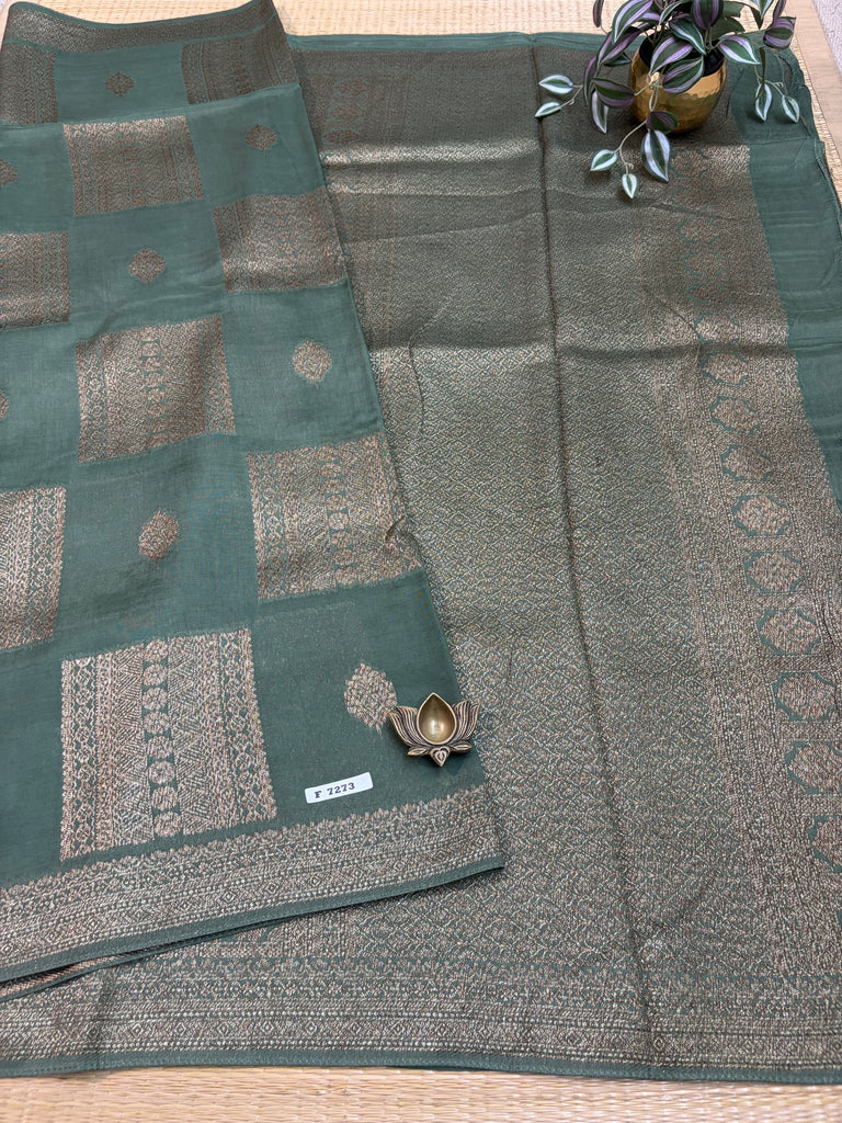 Semi Jute Silk Sarees #F7273