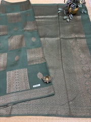 Semi Jute Silk Sarees #F7273