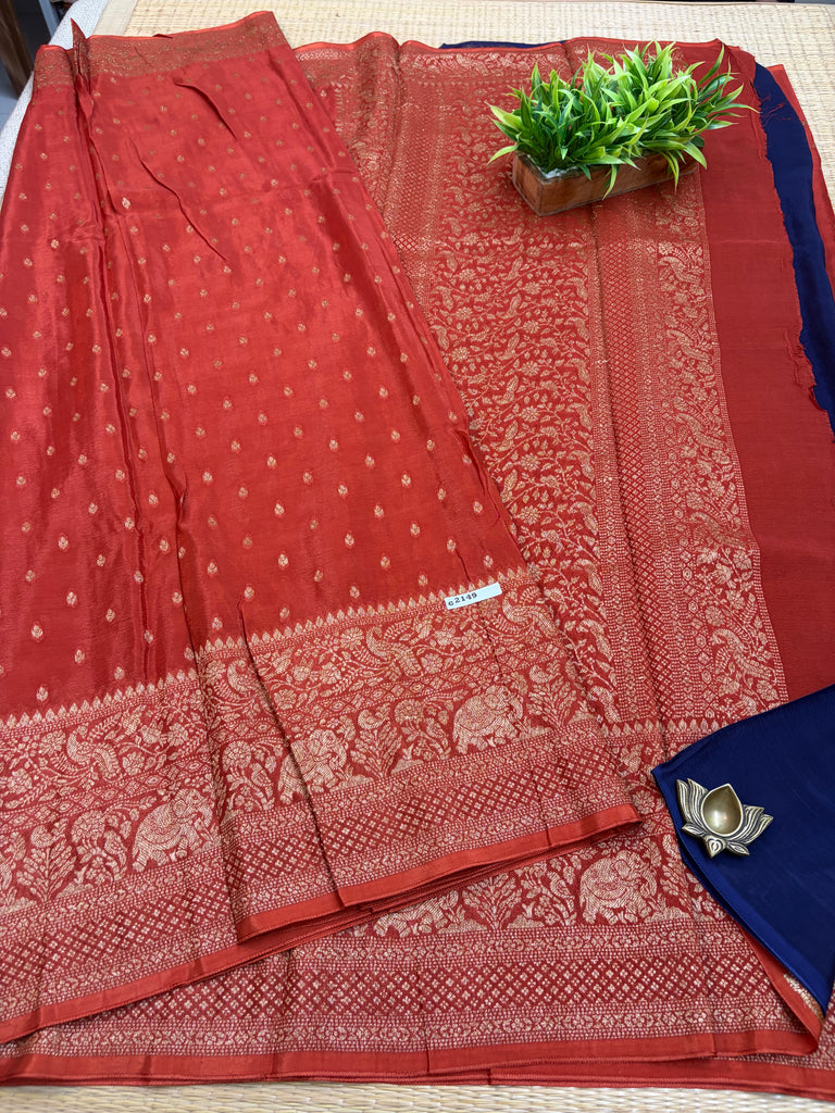 Semi Banarasi Crepe Sarees #G2149