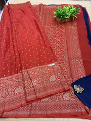 Semi Banarasi Crepe Sarees #G2149