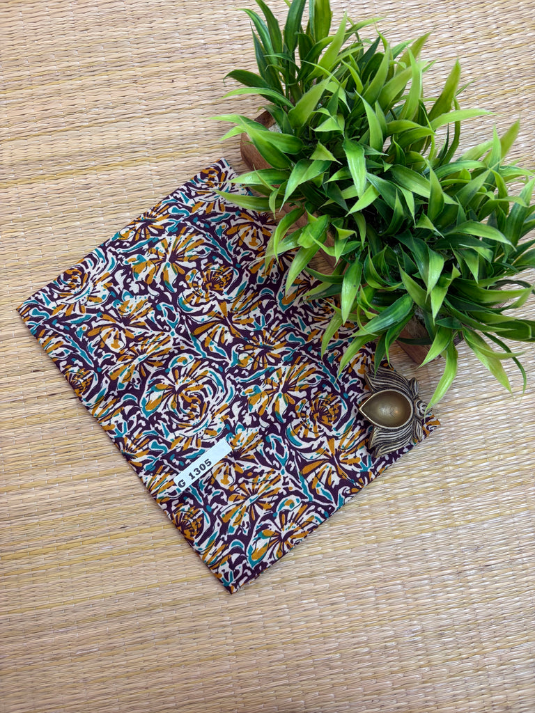 Kalamkari Semi Cotton #G1305