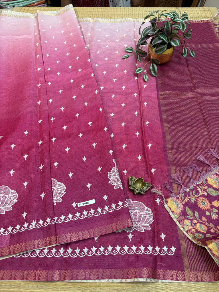 Kota Cotton Silk Saree #F7081