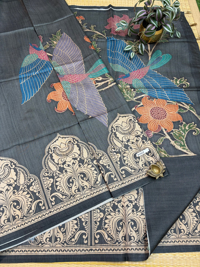 Tussar Silk Sarees #F1417