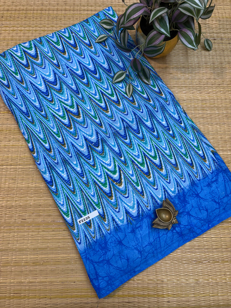 Kashmiri Printed Silk #F2235