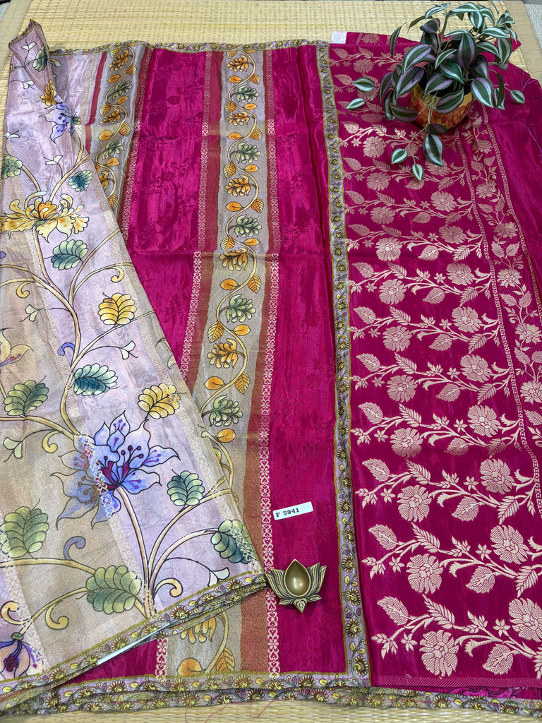 Printed Crepe Saree #F5941