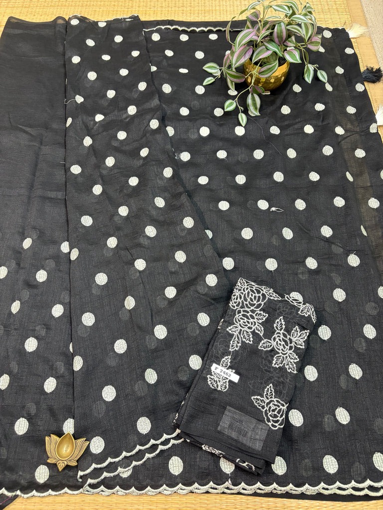 Raw Silk Saree #F7462