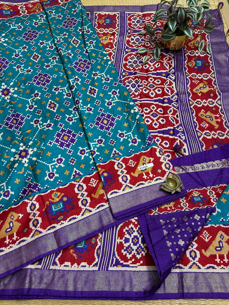 Patola Printed Silk #F1223
