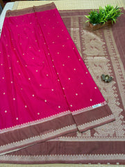 Semi Banarasi Crepe Sarees #F9477