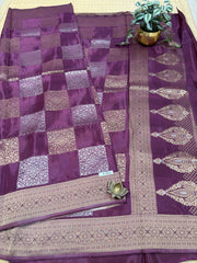 Semi Crepe Sarees #F7827